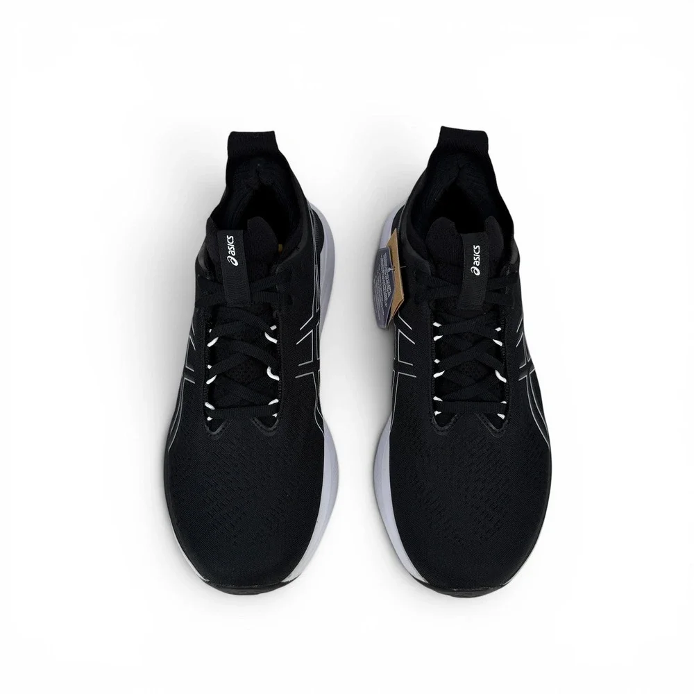 Asics Gel Nimbus 25‎ Running Shoes Womens 11.5 Wide Black White 1012B437 001
